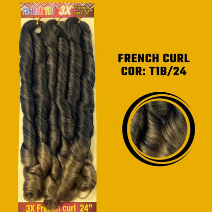 FRENCH CURL 24" - FASHION YOU - 400 G - 60CM - Dona Hair Euro