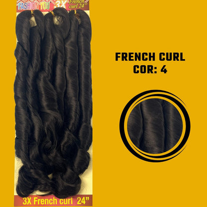 FRENCH CURL 24" - FASHION YOU - 400 G - 60CM - Dona Hair Euro