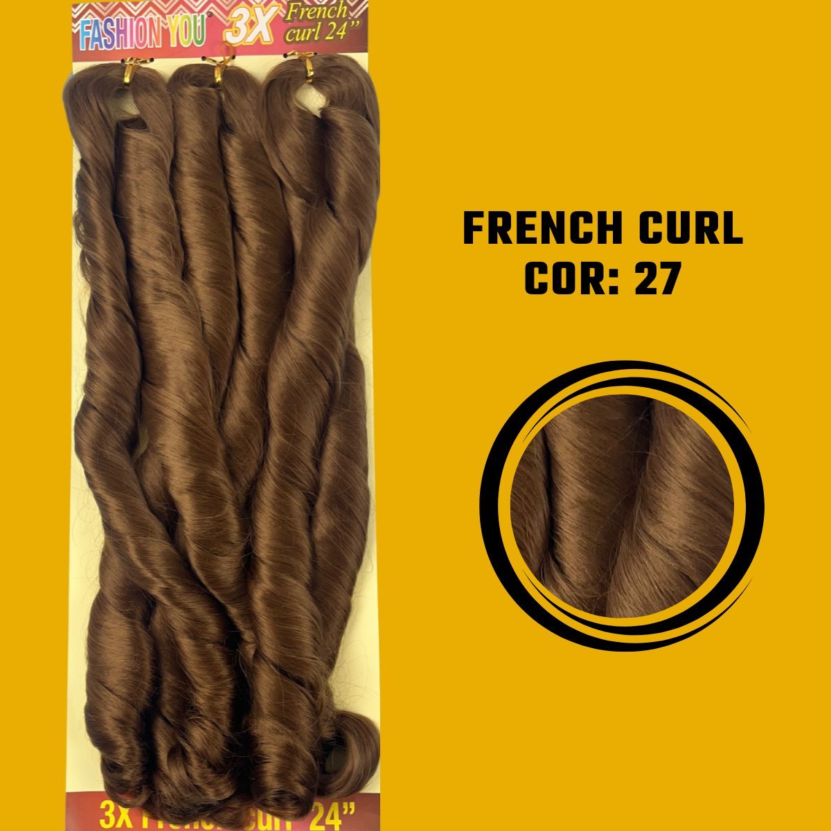 FRENCH CURL 24" - FASHION YOU - 400 G - 60CM - Dona Hair Euro