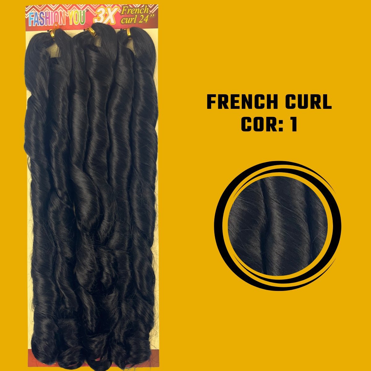 FRENCH CURL 24" - FASHION YOU - 400 G - 60CM - Dona Hair Euro