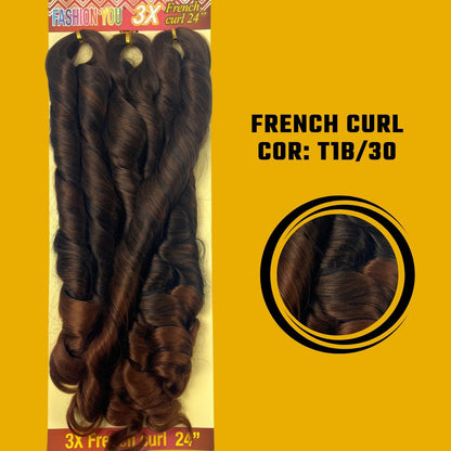 FRENCH CURL 24" - FASHION YOU - 400 G - 60CM - Dona Hair Euro