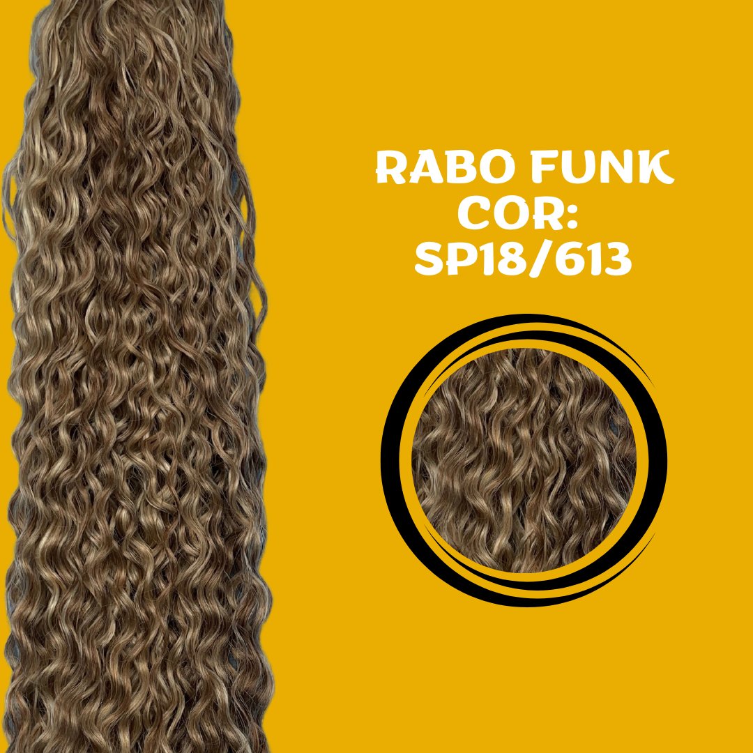 FUNK 80cm Aplique Rabo de Cavalo FASHION CLASSIC Bio Fibra - 170g. - Dona Hair Euro