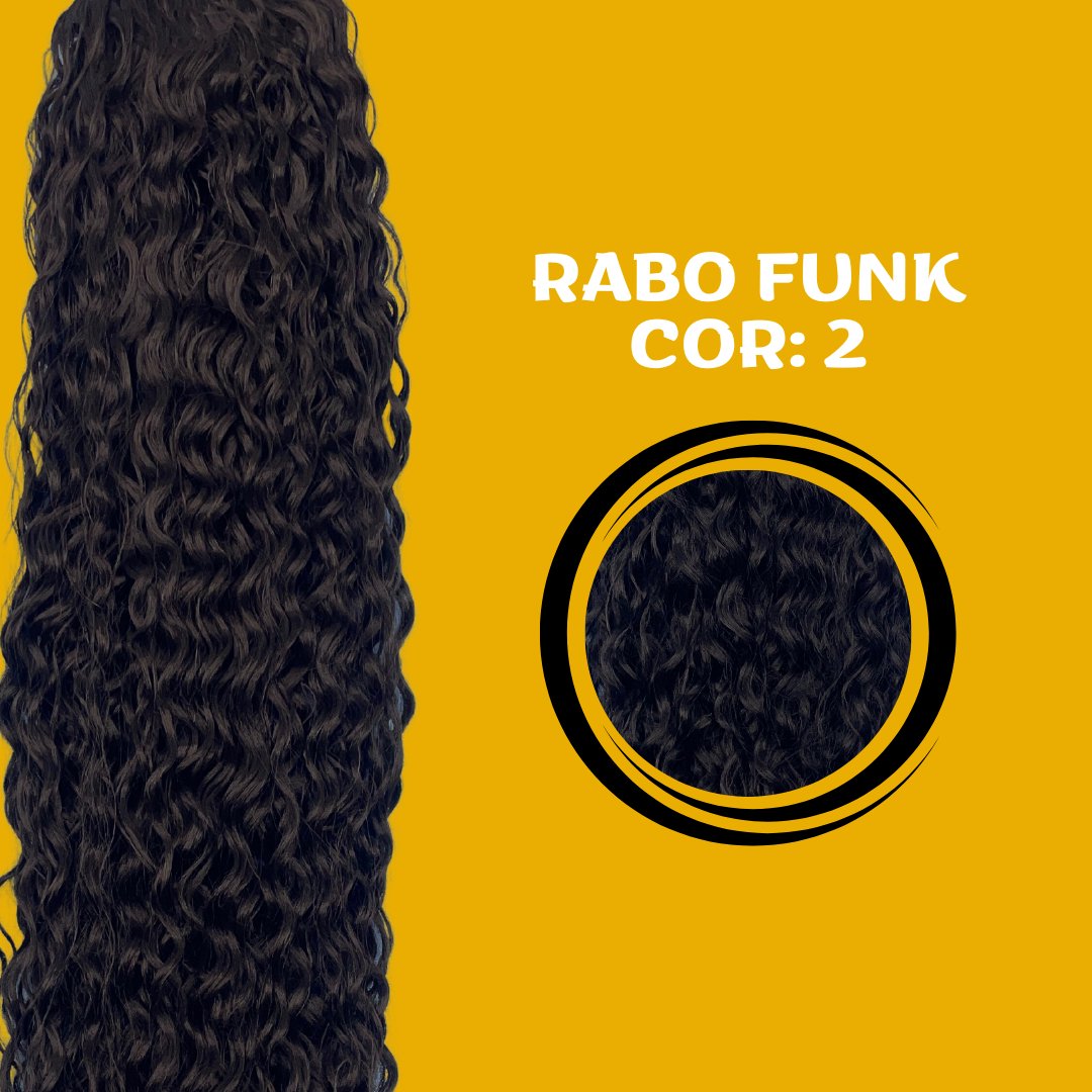 FUNK 80cm Aplique Rabo de Cavalo FASHION CLASSIC Bio Fibra - 170g. - Dona Hair Euro