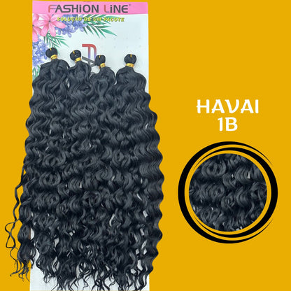 HawaII 55 CM - Fashion Braid - Cabelo crochet - Cabelo crochê braids - Sintetico premium - Dona Hair Euro