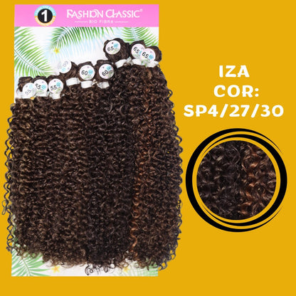 Iza 65cm FASHION CLASSIC Cabelo Cacheado Bio Fibra - 300g. - Dona Hair Euro