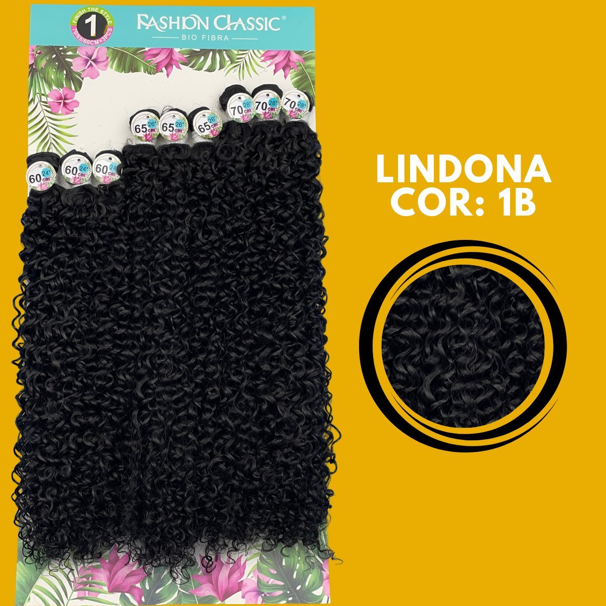 Lindona 70cm - FASHION CLASSIC - Cabelo Cacheado - Bio Fibra. - Dona Hair Euro