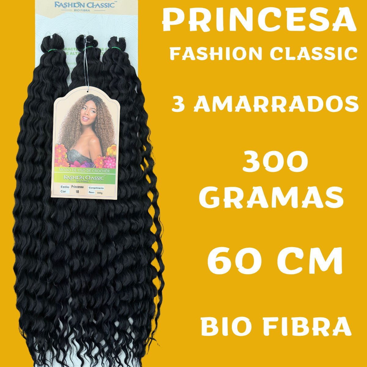 Princesa 60cm FASHION CLASSIC - 300g - Bio Fibra - Dona Hair Euro