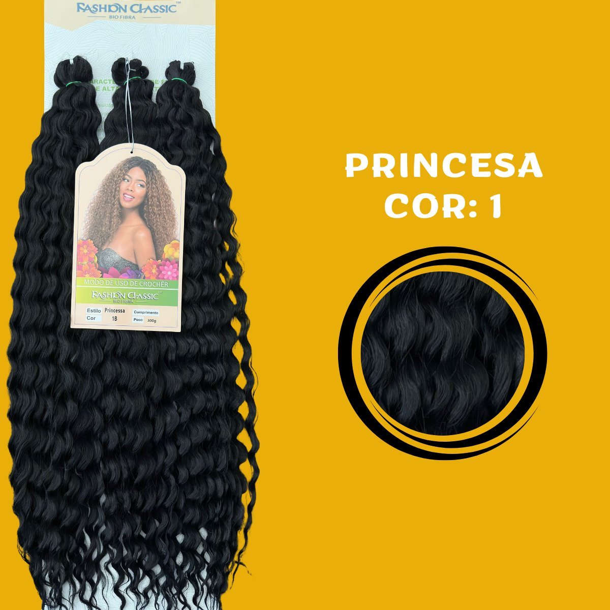 Princesa 60cm FASHION CLASSIC - 300g - Bio Fibra - Dona Hair Euro