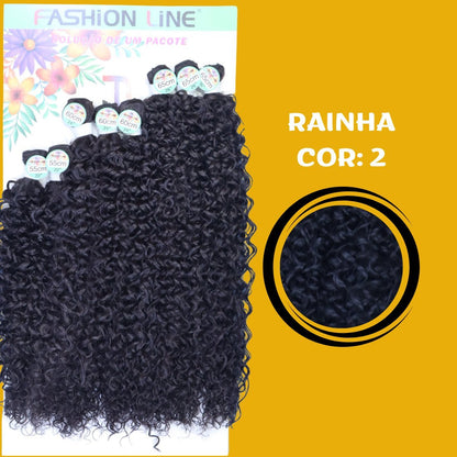 Rainha 65cm FASHION LINE Cabelo ORGÂNICO Cacheado 285g - Dona Hair Euro