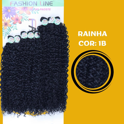 Rainha 65cm FASHION LINE Cabelo ORGÂNICO Cacheado 285g - Dona Hair Euro