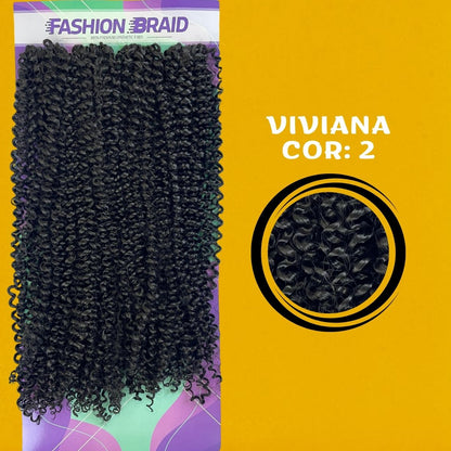 Viviana 50cm Fashion Braid Cabelo Cacheado Orgânico p/ Crochet Braids - Dona Hair Euro